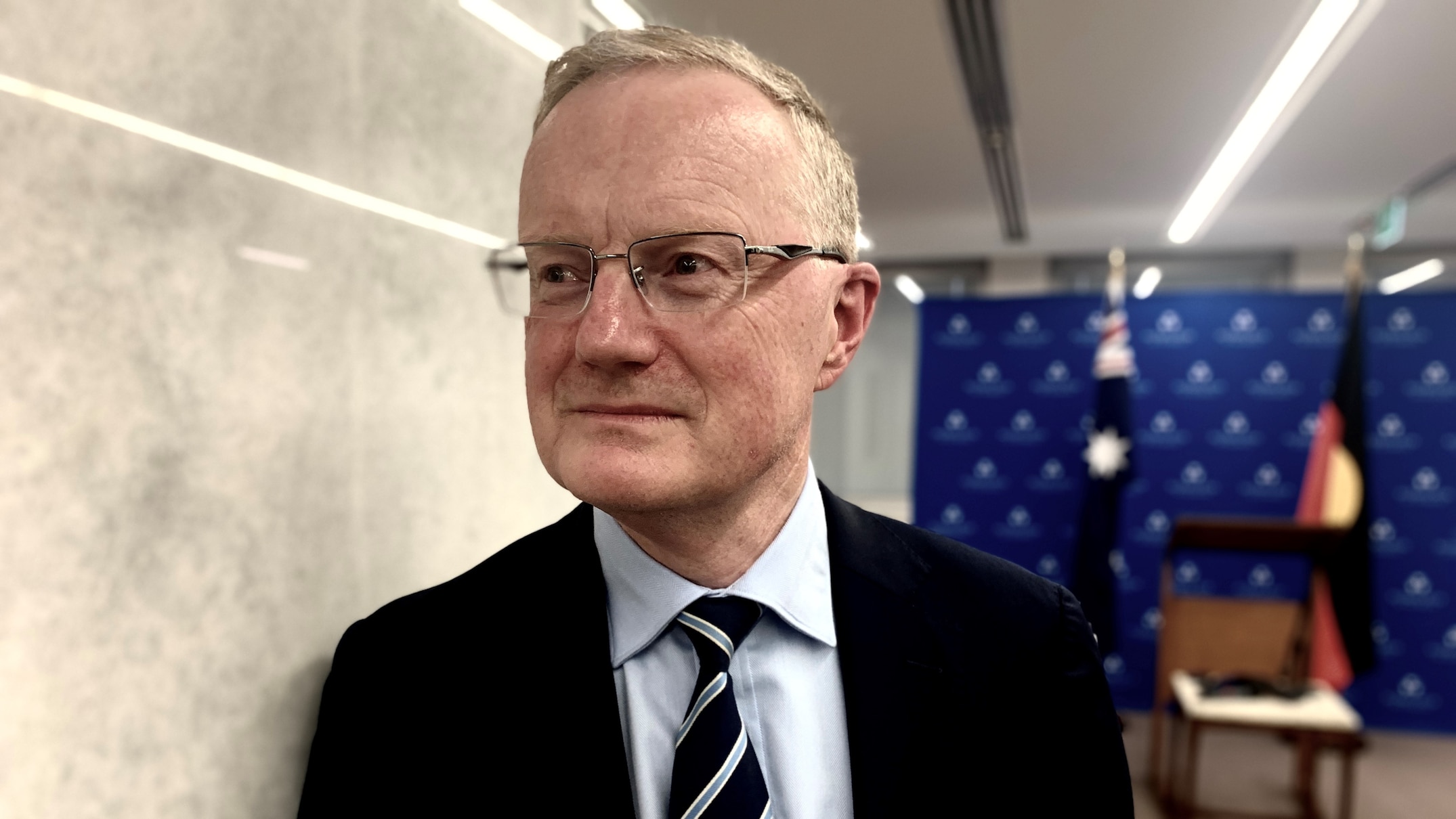 RBA governor Philip Lowe said how high interest rates need to go, and how fast they get there, will be guided by economic data. (ABC News: John Gunn)